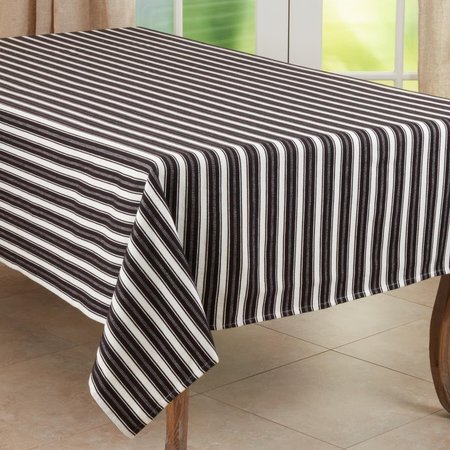 SARO LIFESTYLE SARO  Cotton Tablecloth with Striped Design 306.BW65120B